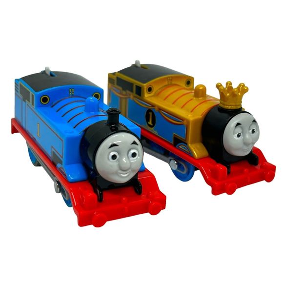 Thomas & Friend Track Master Motorized Engine Gold Crown Blue Lot of 2 - Tested - Picture 11 of 11